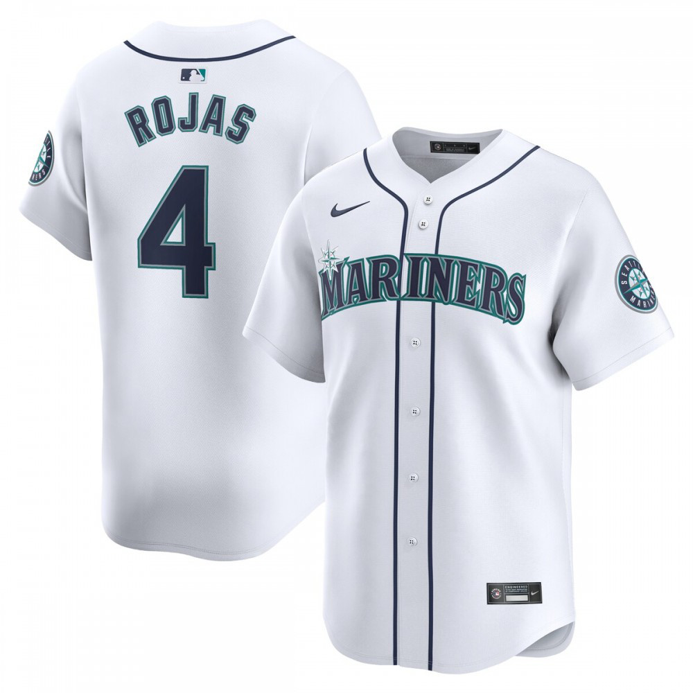 Josh Rojas Seattle Mariners Home Limited Player Jersey - White-Pro Kit Vault | Brand New 26/27 Sports Jerseys